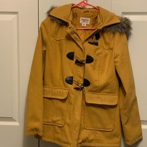 Women’s mustard pea coat